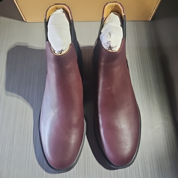 Camper Iman Ankle Boots Burgundy Leather Unisex Size Men 6.5/Wmn 8.5 EU 36 New - Picture 2 of 12